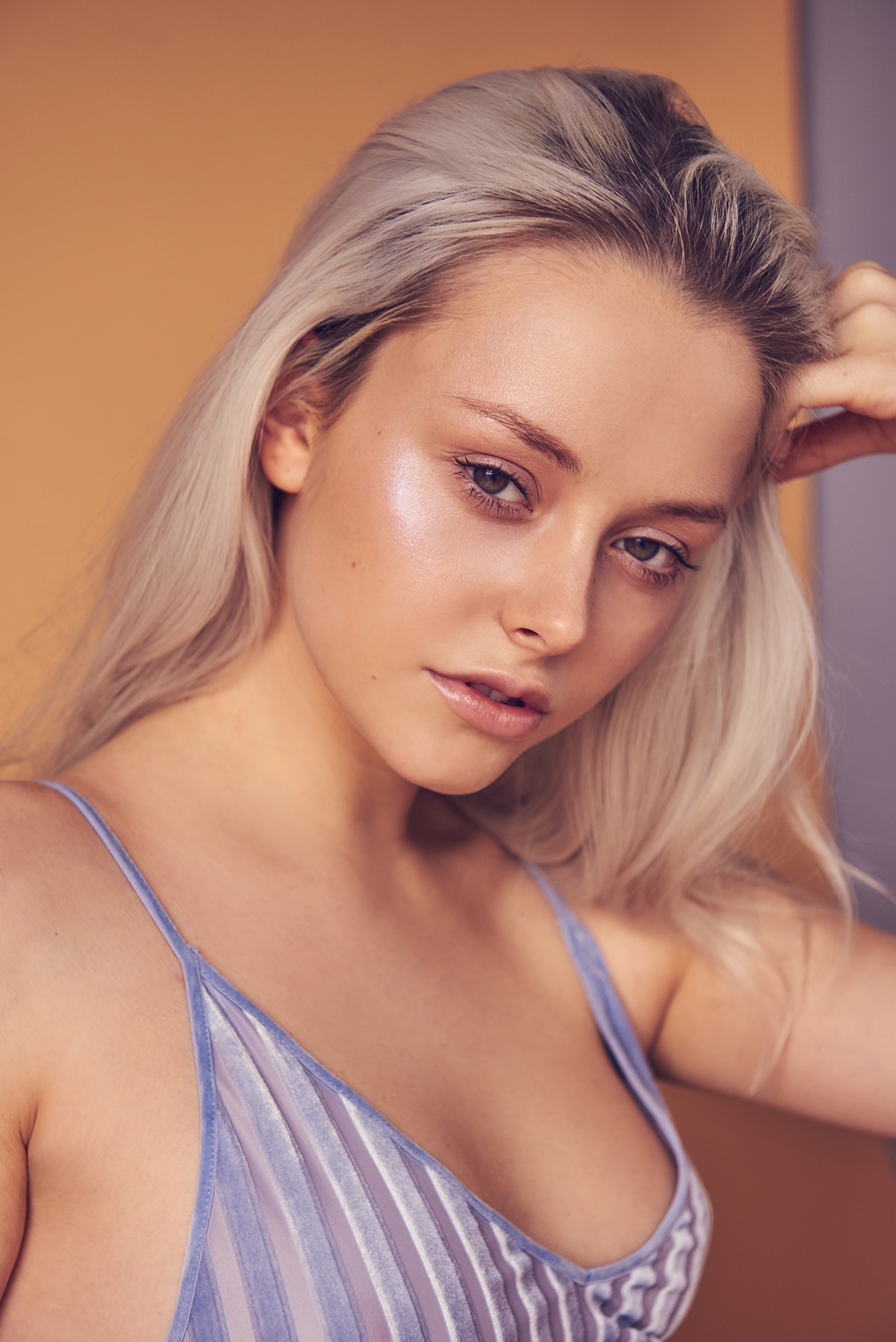 Megan, beauty close-up, luminous skin