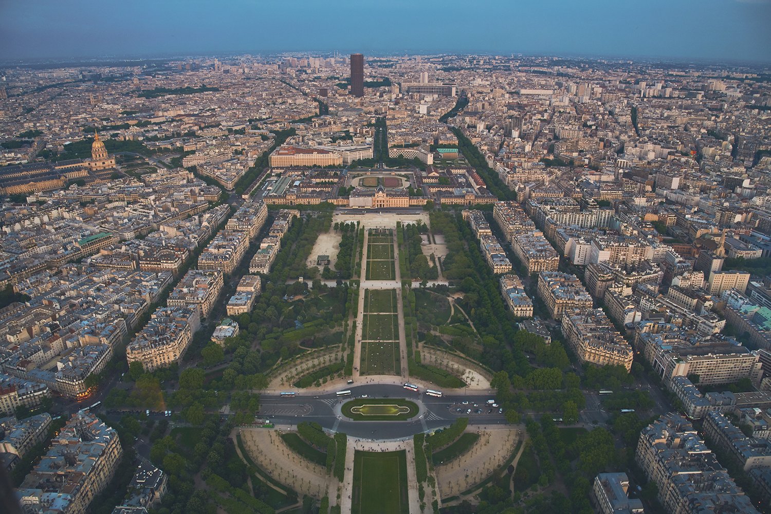 Paris, golden hour, cityscape